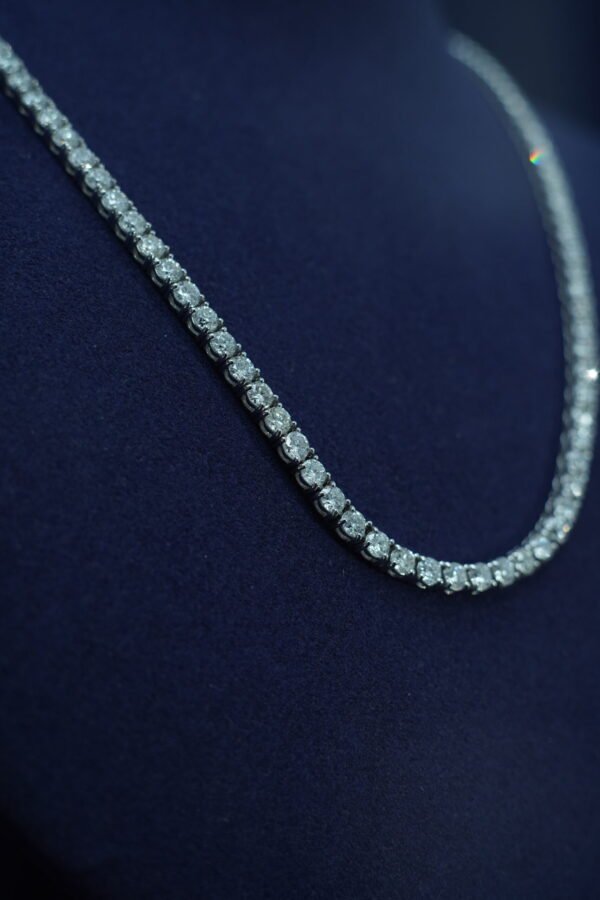 Auréla Classic 10.1CT Natural Diamond Tennis Necklace - Image 2