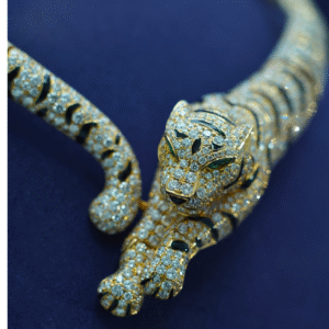 Auréla Majestic Panther 50CT Diamond Choker in 18K Gold