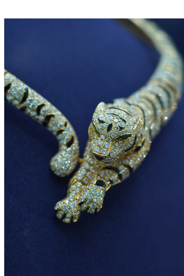 Auréla Majestic Panther 50CT Diamond Choker in 18K Gold - Image 2