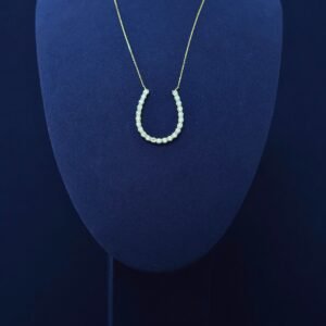 Golden Horseshoe Labgrown Diamond Necklace