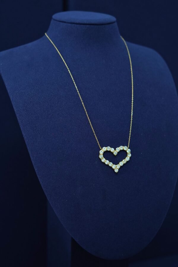 Auréla’s Open Heart Diamond Necklace - Image 2