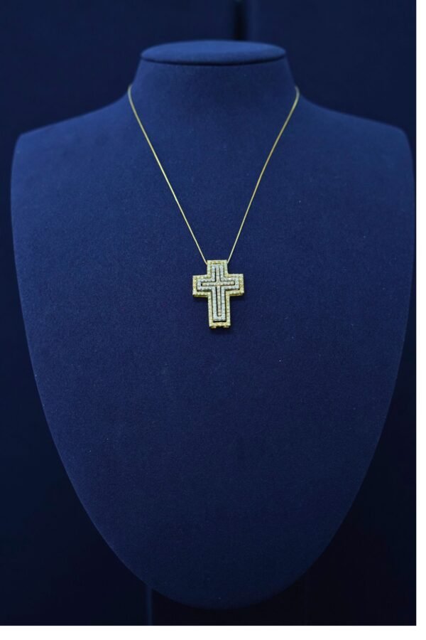 Divine Light Diamond Cross Necklace