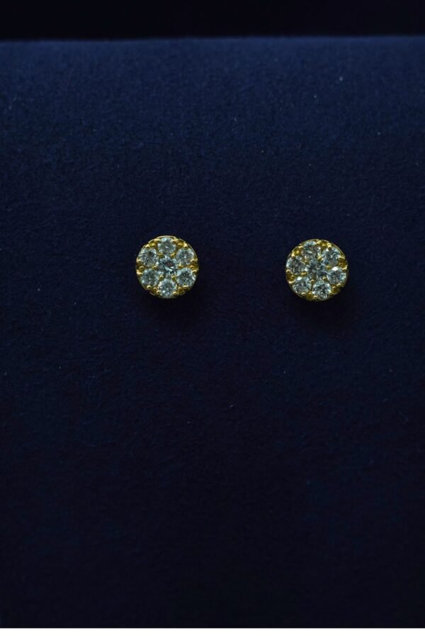 Sunburst Diamond Cluster Studs