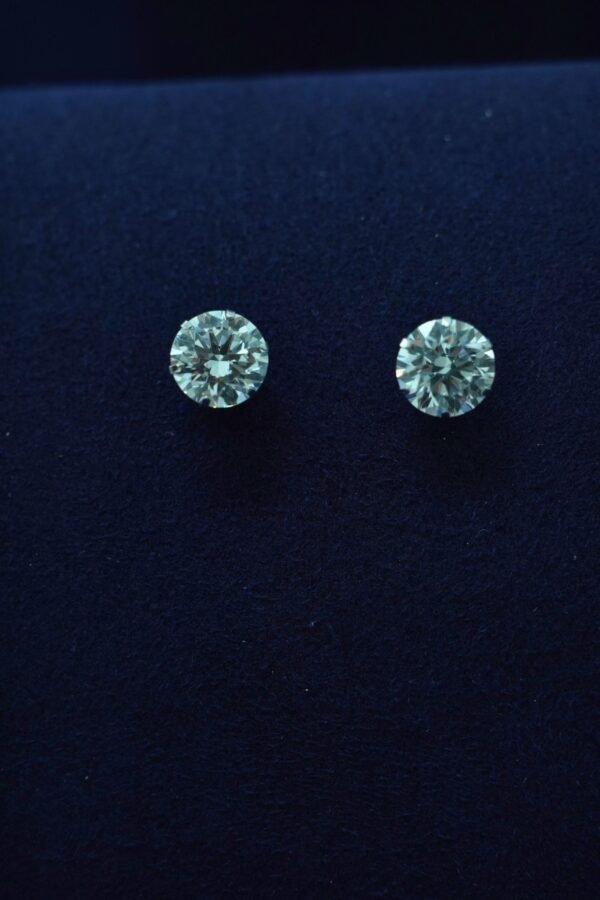 Grande Solitaire Lab Diamond Studs