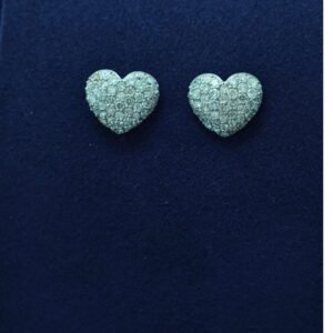Pavé Heart Studs