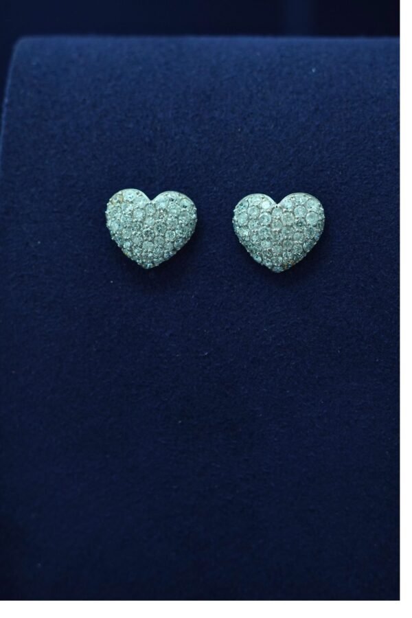 Pavé Heart Studs