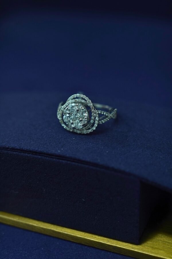 Swirl Diamond Ring