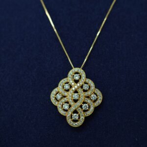 Soleia Diamond Medallion Necklace