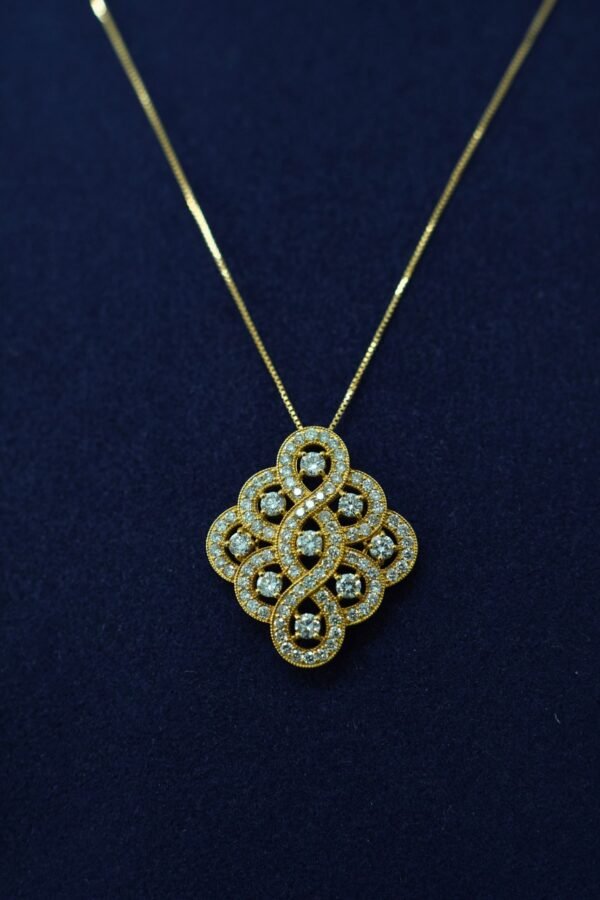 Soleia Diamond Medallion Necklace