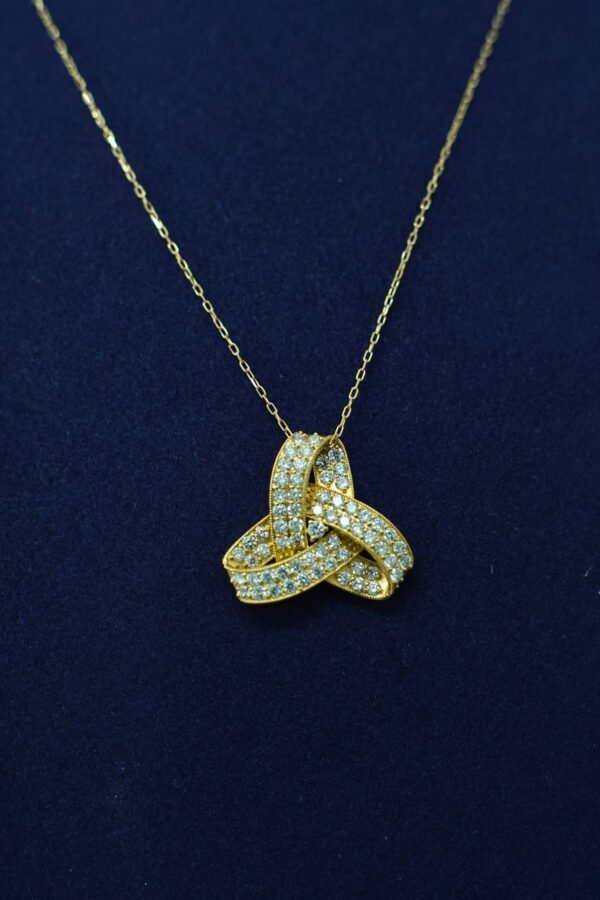 Trinity Knot Diamond Necklace
