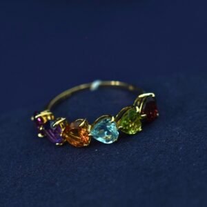 Viva Multi-Gemstone Ring – 2.8 Carats | 18K Gold