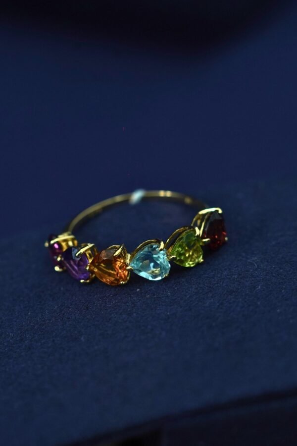 Viva Multi-Gemstone Ring – 2.8 Carats | 18K Gold