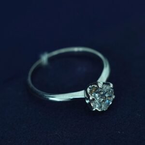 Luna Classic Solitaire Diamond Ring – 1 Carat | 18K White Gold