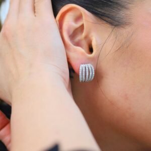 Siena Diamond Dome Studs WG