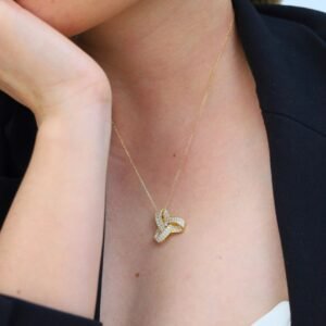 Trinity Knot Diamond Necklace