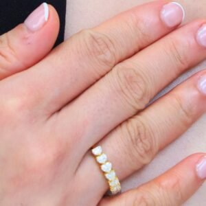 Open Heart Diamond Ring  – 1 Carat | 18K Gold