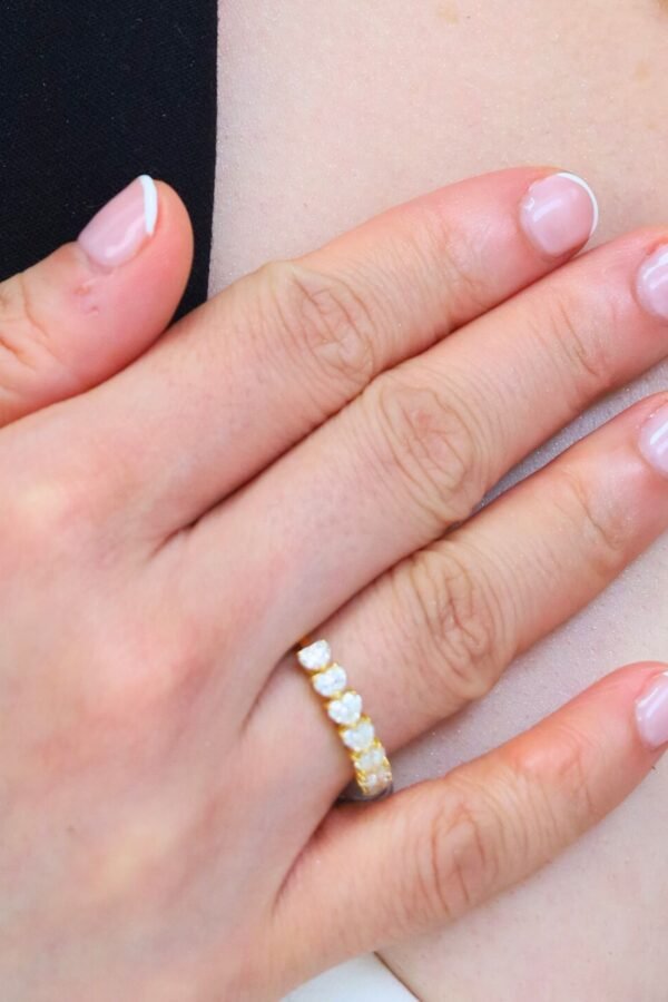Open Heart Diamond Ring  – 1 Carat | 18K Gold - Image 2