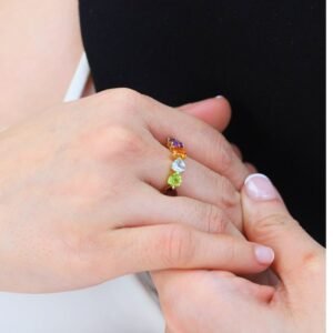 Viva Multi-Gemstone Ring – 2.8 Carats | 18K Gold