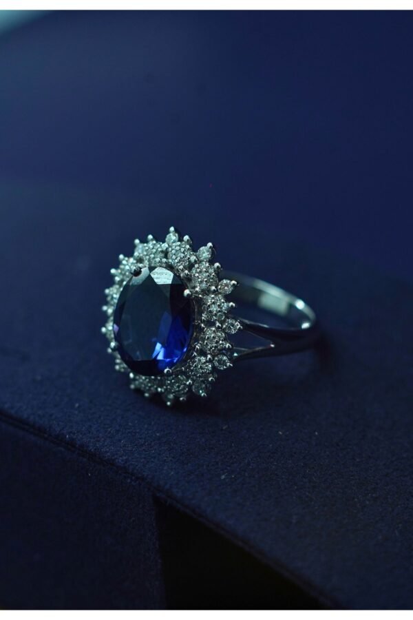 Royal Blue Sapphire Diamond Set - Image 3