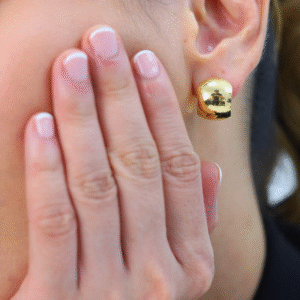 Bold Dome  Gold Stud
