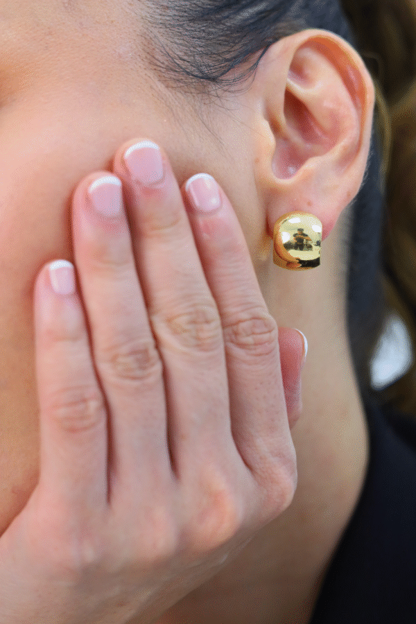 Bold Dome  Gold Stud - Image 2