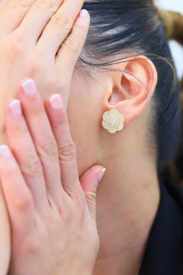 Fiora Diamond Bloom Studs - Image 2