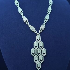 Auréla Diamond Cascade Necklace – 13CT in 18K White Gold