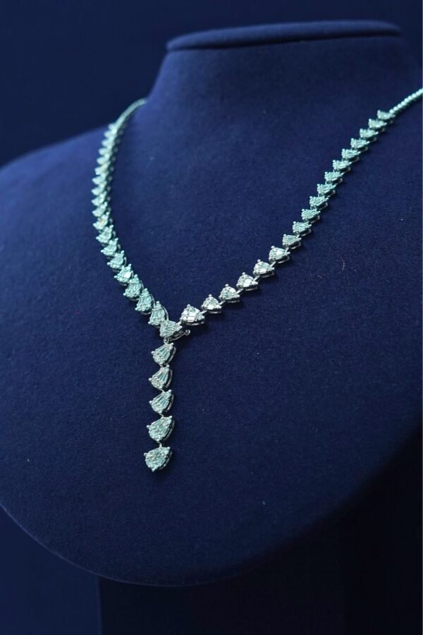 Celeste Pear Cascade Necklace - Image 2