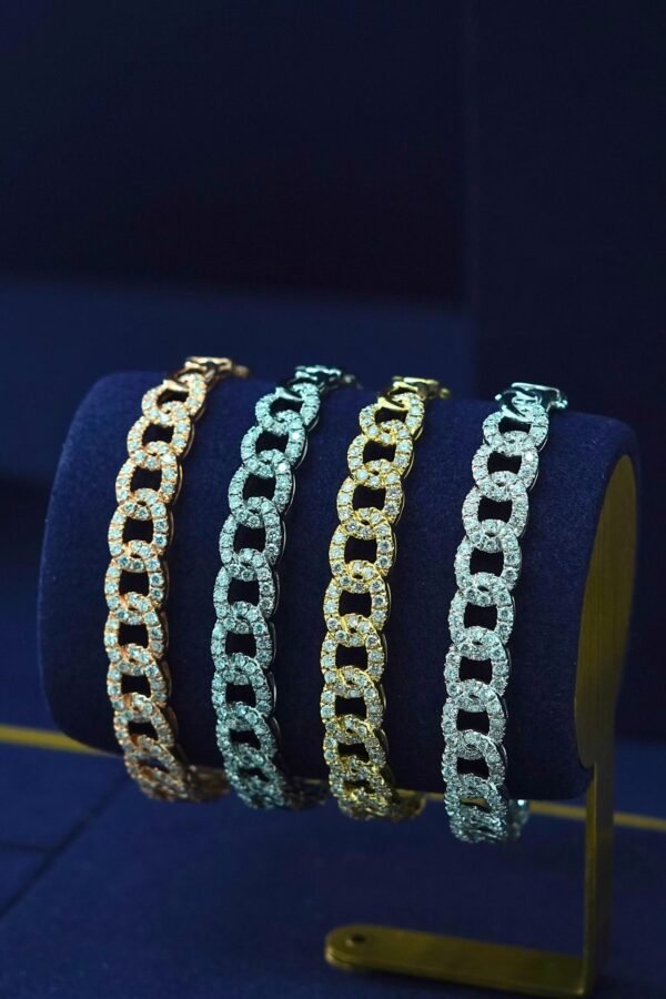 Link Bracelet  white gold - wg  Yellow gold - yg  Rose gold -rg  platinum - pt